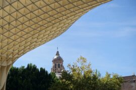 Riesige Pilze mitten in Sevilla